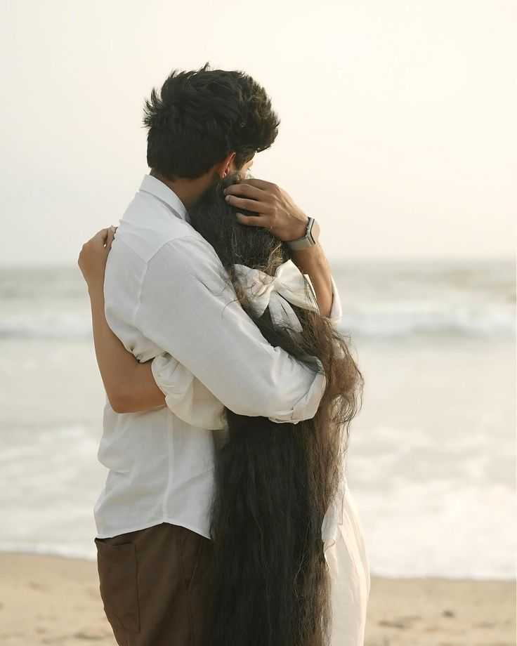 Couple embracing